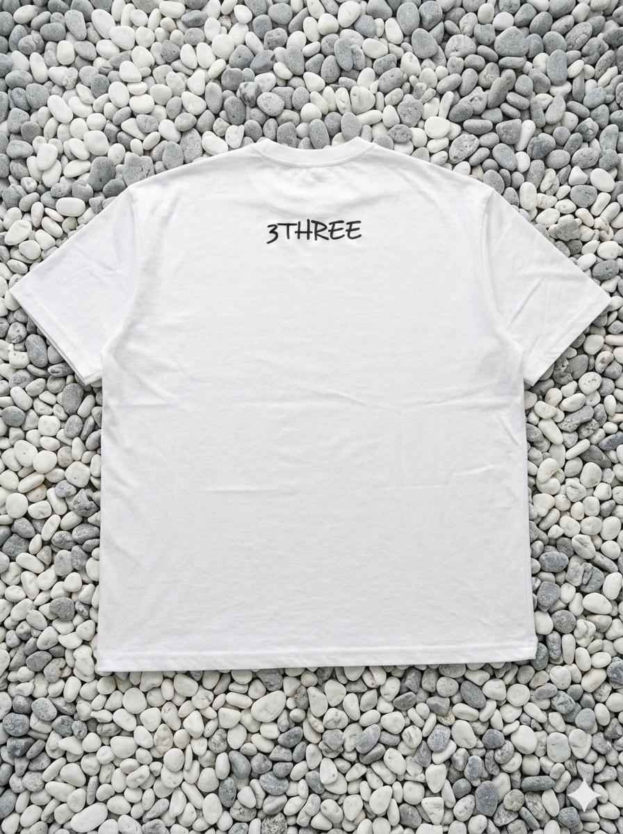 T-Shirt Blanc 3THREE