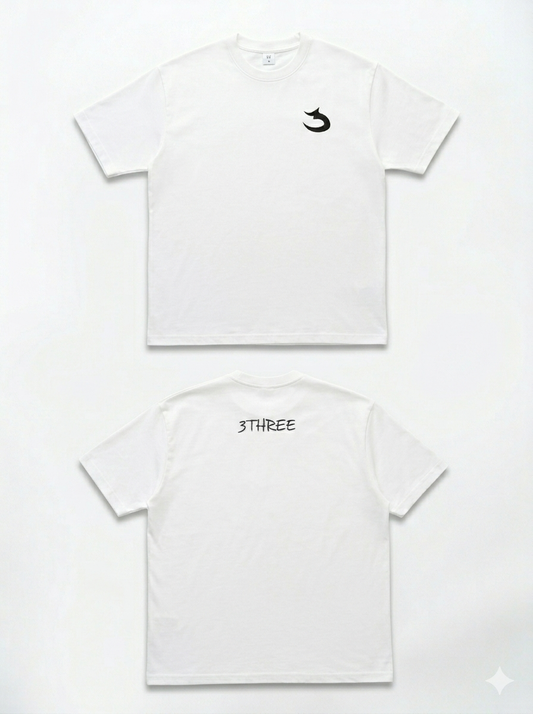 T-Shirt Blanc 3THREE